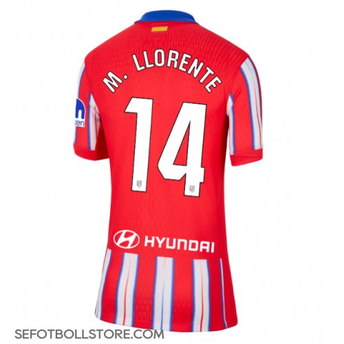 Atletico Madrid Marcos Llorente #14 Replika Hemmatröja Dam 2024-25 Kortärmad